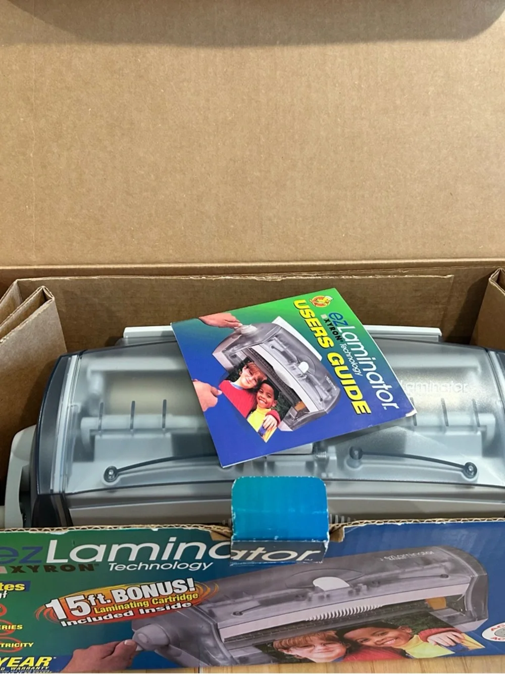 XYRON BUNDLE - Open Box Laminator plus NEW Two-Sided Laminate Refill Cartridge